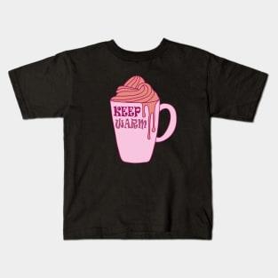 Keep Warm And Drink Hot Chocolate Kids T-Shirt